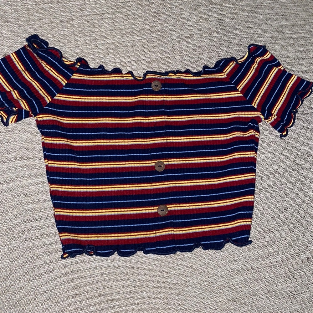 Striped crop top